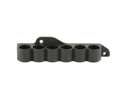 Adaptive Tactical 6 Shell Carrier For Mossberg 500/590/88 12 Gauge, Black - AT-06000-M