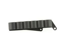 Adaptive Tactical 6 Shell Carrier For Remington 870/1100/1187 12 Gauge, Black - AT-06000-R