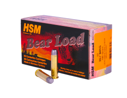 HSM 357 Magnum 180gr RNFP-GC Bear Load Ammunition 50rds - HSM-357-18-N