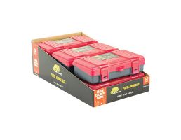 Plano 6 Pack 50rd .45ACP/.40 S&W/10mm Handgun Ammunition Boxes, Charcoal/Rose - 122750