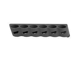 GG&G Side Saddle Shell Holder Fits Mossberg 500 & 590 12 Gauge, Black - GGG-1515