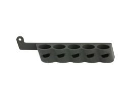 GG&G 5 Shot Side Saddle Fits Mossberg Shockwave & Holds 12 Gauge Ammunition, Black - GGG-2002
