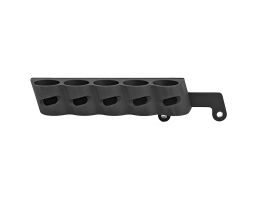 GG&G 5 Shot Side Saddle Holds 12 Gauge Ammo Fits Remington TAC-13, Black - GGG-2210