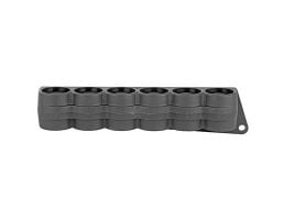 Mesa Tactical SureShell Carrier 6-Shell Side Saddle, Fits 12 Ga Mossberg 500, 12 Gauge, Black - 94750
