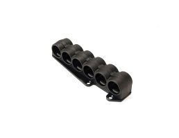 Mesa Tactical SureShell Carrier 6-Shell Side Saddle, Fits 12 Ga Mossberg 930, Black - 94760