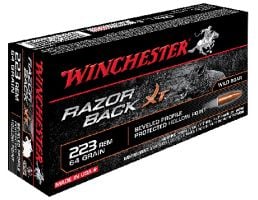 Winchester 223 64gr RazorBack Ammunition 20rds - S223WB