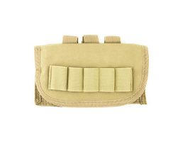 NCSTAR Shot Shell Pouch w/ MOLLE Straps for Attachment & Holds 17 Shot Shells, Tan Nylon - CV12SHCT