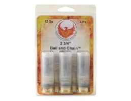 Phoenix Rising Ball & Chain 12 Gauge 2-3/4" Shotshells 2-60 Cal Balls Connected with 6'' Cable