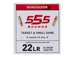 Winchester 22LR Ammo 36 Grain Hollow Point 555 Round Brick - 22LR555HP