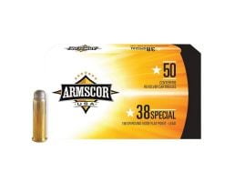 Armscor USA .38 Special 158 gr RNFPL 50rds Handgun Ammo for Consistent Shooting - FAC385N