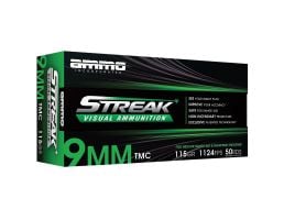 Ammo Inc Streak 9mm 115 gr TMC 50rds - 9115TMCSTRKGRN50