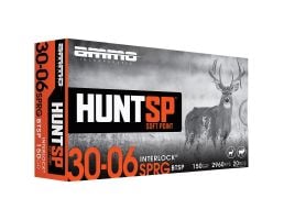 Ammo Inc Hunt .30-06 Springfield 150 gr SP 20rds Rifle Ammo for Big Game Hunts - 3006150SPA20