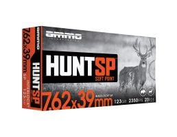 Ammo Inc Hunt 7.62x39mm 123 gr SP 20rds Rifle Ammo for Tactical and Hunting - 76239123SPA20