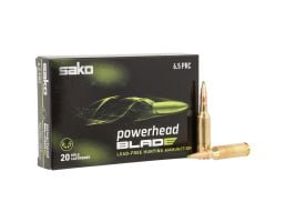 Sako Powerhead Blade 6.5 PRC 120 gr LFBT 20rds Rifle Ammo for Lead-Free, Precision and Power - JASPHB65PRC120B