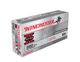 Winchester 222 Remington 50gr Soft Point Ammunition, 20 Round Box - X222R