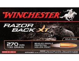 Winchester 270 130gr RazorBack XT Ammunition 20rds - S270WB