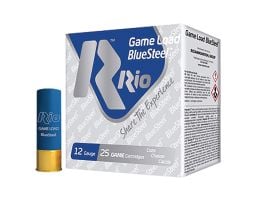 Rio Outdoors Corp Game Load BlueSteel 12 Gauge 2-3/4" #7 1-1/8 oz 25rds Shotshell - for Game Hunting - GLBS327