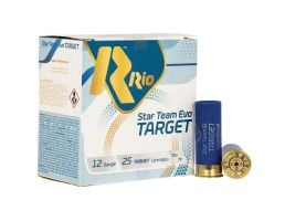 Rio Outdoors Corp Star Team Evo Target Long Range 12 Gauge 2-3/4" #8 1-1/8 oz 25rds Training Ammo - Precision Target Training Ammo - STT32LR8