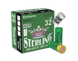 Sterling Exclusive 12 Gauge 2-3/4" #6 Bird 1-1/8 oz 25rds Shotshell - Optimal Birdshot for Game Hunting - 8698779950828