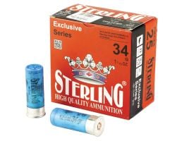 Sterling Exclusive 12 Gauge 2-3/4" #4 Bird 1-3/16 oz 25rds Shotshell - Heavy Load for Upland Birds - 8698779951023
