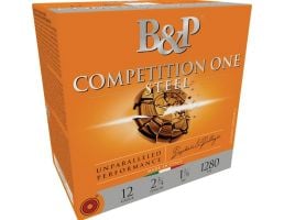 B&P Competition One Steel 12 Gauge 2-3/4" #7.5 1-1/8 oz 25rds Shotshell - Premium Steel Target - 12B18GC7