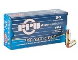 PRVI Partizan 10mm Auto 170gr FPJ Ammunition, 50 Round Box - PP-R10.2