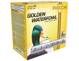 Fiocchi Golden Waterfowl 12 Gauge 3" BB 1-1/4 Ounce 25rds