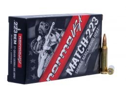 Norma Match Sierra Matchking 77gr 223 Remington Ammo, 20rds - 10157502