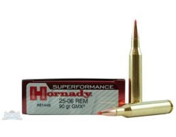 Hornady 25-06 Rem 90gr GMX Superformance Ammunition 20rds - 81446