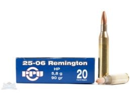 PRVI Partizan 25-06 90gr HP Ammunition 20rd - PP2.7