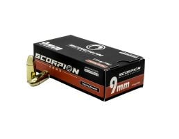 Scorpion Ammo 9mm 115gr FMJ 50rd - 9115FMJ-T50