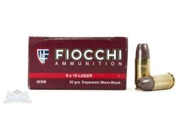 Fiocchi 9mm 92gr EMB Ammunition 50rds- - -9EMB