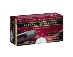 Federal Hunter Match .22 LR 40gr HP High Velocity Ammunition, 50 Rounds - 720