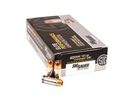 Sig Sauer 40 S&W 165gr JHP V-Crown Elite Performance Ammunition 50rds - E40SW1-50