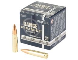 Fiocchi Subsonic .300 AAC Blackout 220gr Sierra Matchking HPBT Ammunition, 25 Round Box