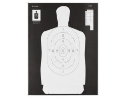 Action Target Reverse Qualification Target, 25 Yard, 17.5"x23", 100 Per Box - B-34R-100
