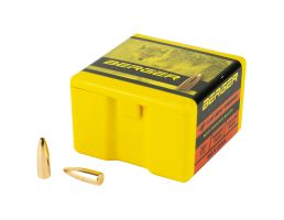 Berger Bullets FB Varmint, .224 Diameter, 22 Caliber, 52gr, Flat Base Hollow Point, 100 Count