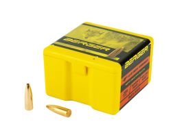 Berger Bullets FB Varmint, .224 Diameter, 22 Caliber, 55gr, Flat Base Hollow Point, 100 Count