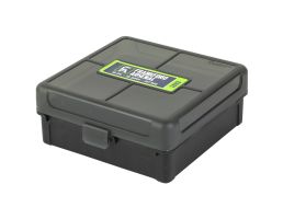 Frankford Arsenal 100 Round Ammo Box, fits 38 Special/Super, 357 Mag, Gray - 1083794
