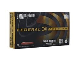 Federal Gold Medal 6.5 Creedmoor Ammunition, 20 Rounds Berger 109gr - GM6CRDLRHT1