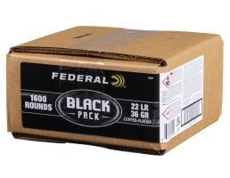 Federal .22 LR 36 gr Black Pack 1600 Rounds Ammunition - 788BF