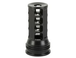 HUXWRX Safety Company Muzzle Brake-QD, 7.62mm, 5/8X24, Black, Fits HuxWrx/OSS Suppressors