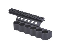 Mesa Tactical 6-Shell 12 Gauge Side with 5.5" Rail for Benelli Super Nova - 92010