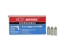 Barnaul Barnaul 9mm Ammunition, 50 Rounds FMJ 151gr - BRN9mmLugerZNFMJ151SUB