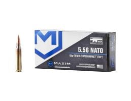 Maxim Defense 5.56x45mm Ammunition, 20 Rounds Solid Copper 62Gr - MXM49001