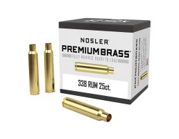 Nosler .338 Remington Ultra Magnum Large Rifle Premium Brass, 25rds