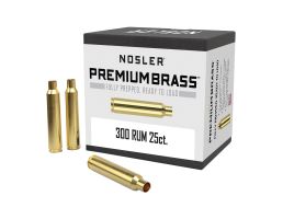 Nosler .300 Remington Ultra Magnum Large Rifle Premium Brass, 25rds