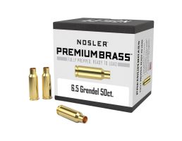 Nosler 6.5 Grendel Small Rifle Premium Brass, 50rds