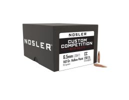 Nosler Custom Competition 6.5mm JHPBT Rifle Bullet, 140 gr 0.264" 250rds