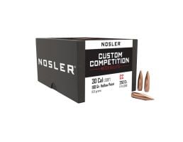 Nosler Custom Competition .30 Cal JHPBT Rifle Bullet, 168 gr 0.308" 250rds